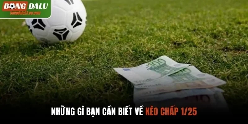 Những gì bạn cần biết về kèo chấp 1/25